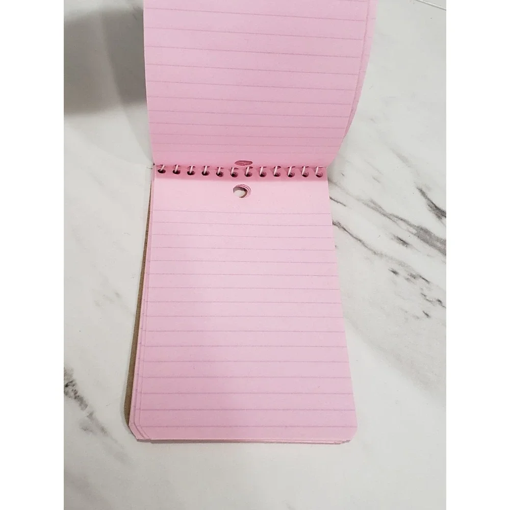 90s Lisa Frank Rose Rainbow Butterfly Memo Book Notepad 493 3x5 Vintage Pink